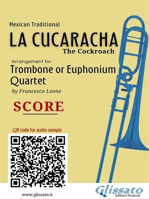 cover image of Trombone/Euphonium Quartet score of "La Cucaracha"